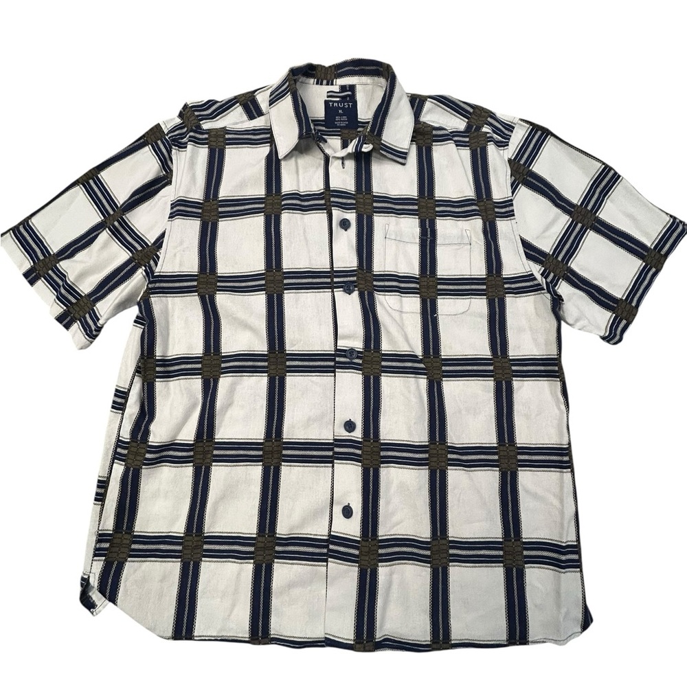 Trust‎ Linen Blend Patterned Shirt